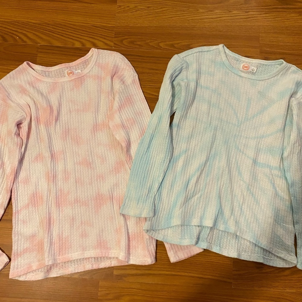 Set of 2 Wonder Nation along Sleeve Shirts size large (10-12) (DO)